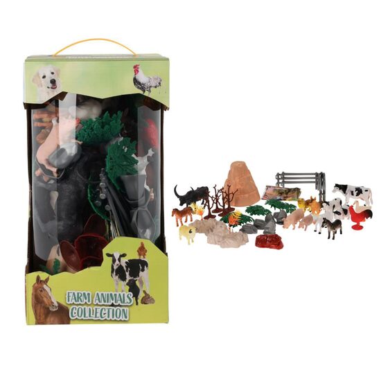 Rotaļu dzīvnieku komplekts 40gab., ferma